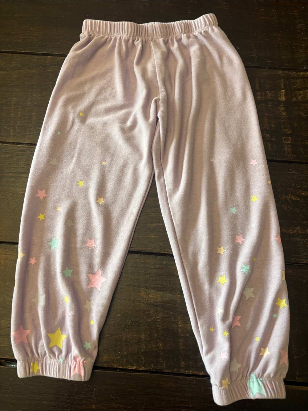 Lilac Star-Print Kids  Pants